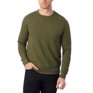 Alternative B-Side Reversible Vintage French Terry Sweatshirt Utility Green S